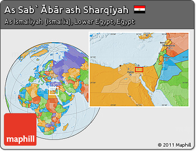 Political Location Map of As Sab` Ābār Ash Sharqīyah