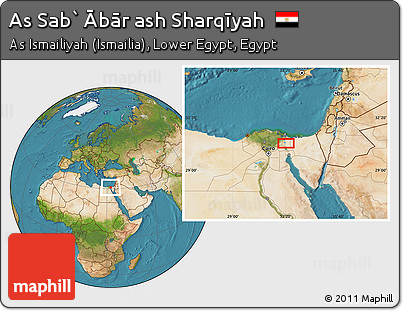 Satellite Location Map of As Sab` Ābār Ash Sharqīyah