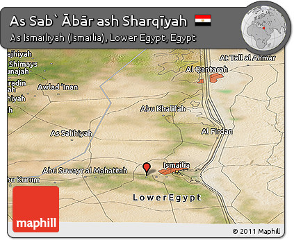 Satellite Panoramic Map of As Sab` Ābār Ash Sharqīyah