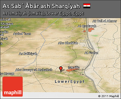 Satellite Panoramic Map of As Sab` Ābār Ash Sharqīyah