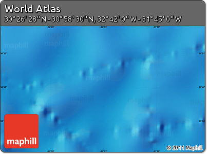 Physical Map of the Area around 30° 42' 29" N, 32° 13' 30" W