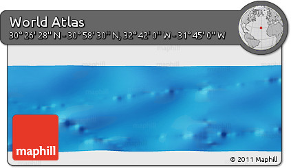 Physical Panoramic Map of the Area around 30° 42' 29" N, 32° 13' 30" W