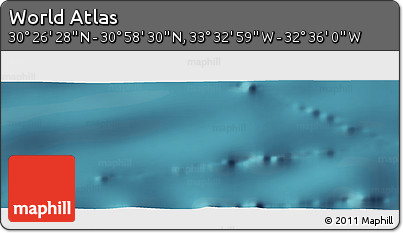 Satellite Panoramic Map of the Area around 30° 42' 29" N, 33° 4' 30" W