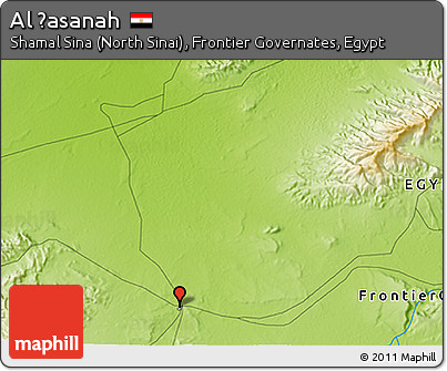 Physical 3D Map of Al Ḩasanah
