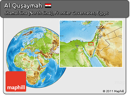 Physical Location Map of Al Quşaymah