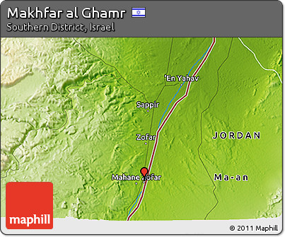 Physical 3D Map of Makhfar Al Ghamr
