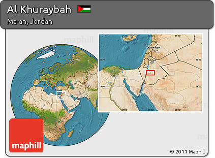 Satellite Location Map of Al Khuraybah