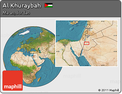 Satellite Location Map of Al Khuraybah