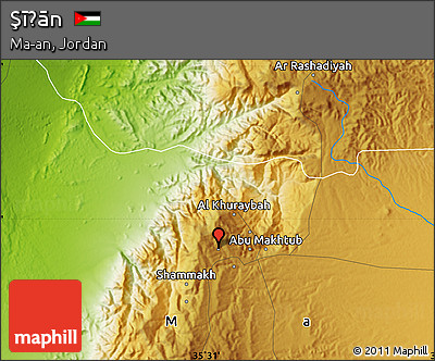 Physical Map of Şīḩān