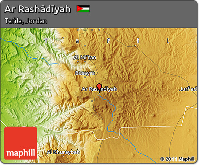 Physical Map of Ar Rashādīyah