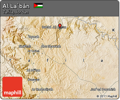 Satellite Map of Al La`bān