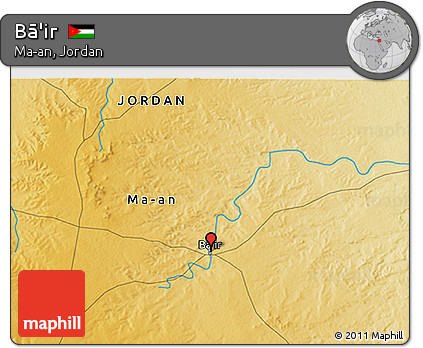 Physical 3D Map of Bā'ir