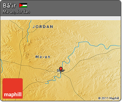 Physical 3D Map of Bā'ir