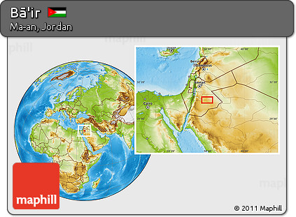 Physical Location Map of Bā'ir