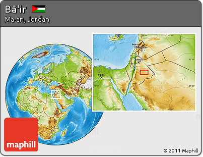 Physical Location Map of Bā'ir