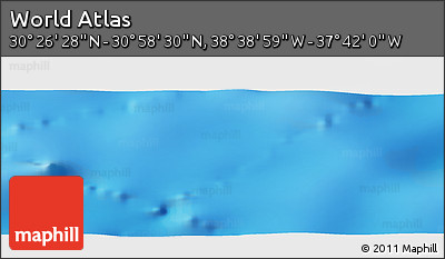 Physical Panoramic Map of the Area around 30°&nbsp;42'&nbsp;29"&nbsp;N,&nbsp;38°&nbsp;10'&nbsp;29"&nbsp;W