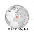 Outline Map of the Area around 30° 42' 29" N, 3° 28' 30" E, rectangular outline
