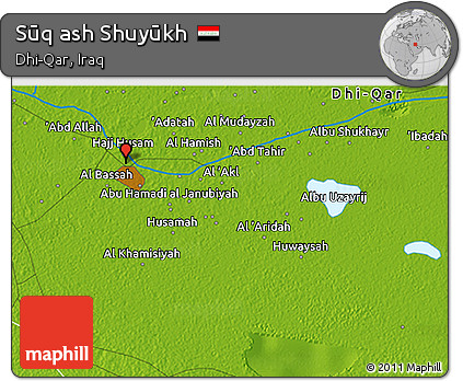 Physical 3D Map of Sūq Ash Shuyūkh