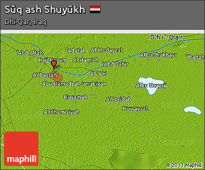 Physical 3D Map of Sūq Ash Shuyūkh