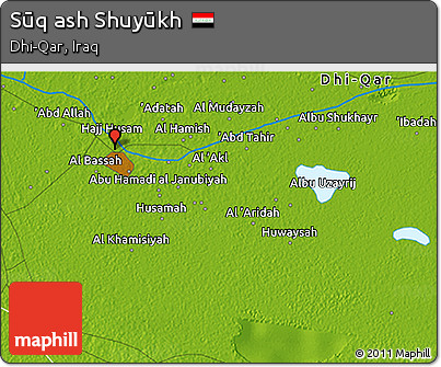 Physical 3D Map of Sūq Ash Shuyūkh