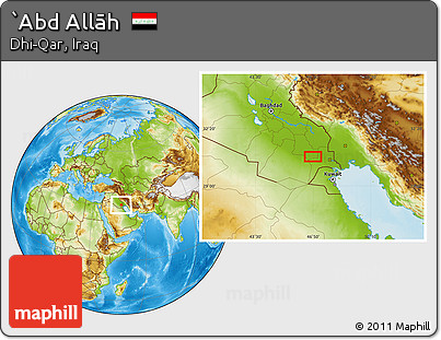 Physical Location Map of `Abd Allāh
