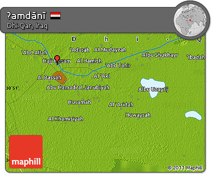 Physical Map of Ḩamdānī