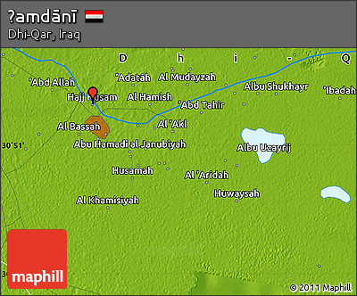 Physical Map of Ḩamdānī