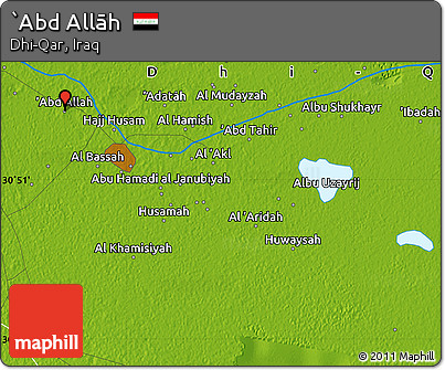 Physical Map of `Abd Allāh
