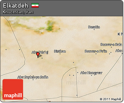 Satellite 3D Map of Elkatdeh