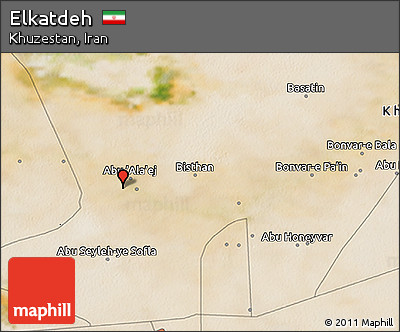 Satellite 3D Map of Elkatdeh