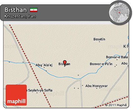 Shaded Relief 3D Map of Bisthan