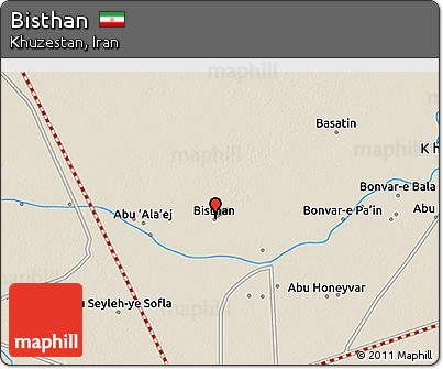 Shaded Relief 3D Map of Bisthan