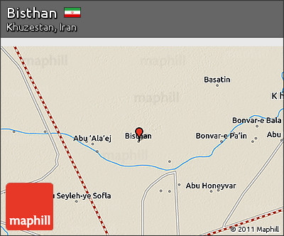 Shaded Relief 3D Map of Bisthan