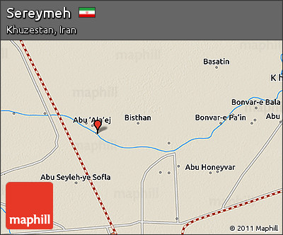 Shaded Relief 3D Map of Sereymeh