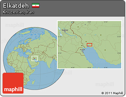 Savanna Style Location Map of Elkatdeh