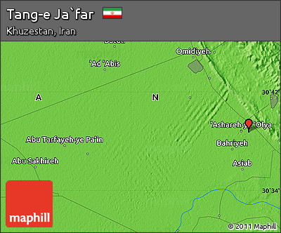 Political Map of Tang-e Ja`far