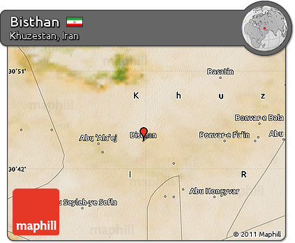 Satellite Map of Bisthan