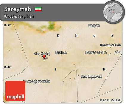 Satellite Map of Sereymeh