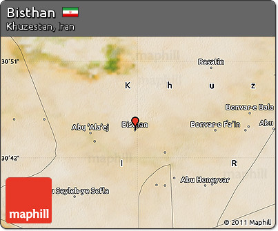 Satellite Map of Bisthan