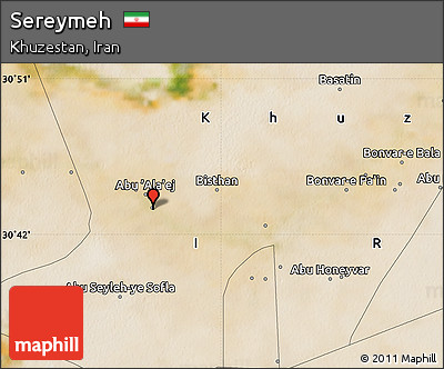 Satellite Map of Sereymeh
