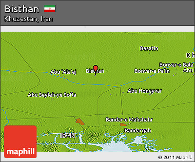 Physical Panoramic Map of Bisthan