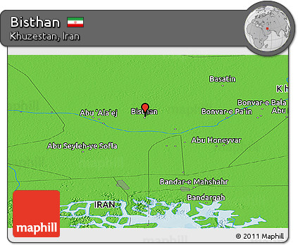 Political Panoramic Map of Bisthan