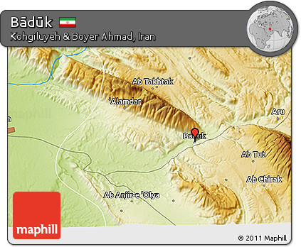 Physical 3D Map of Bādūk