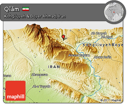 Physical 3D Map of Qīām