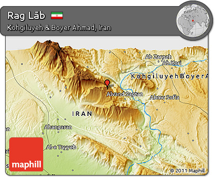 Physical 3D Map of Rag Lāb