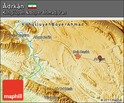 Physical 3D Map of Ādrkān