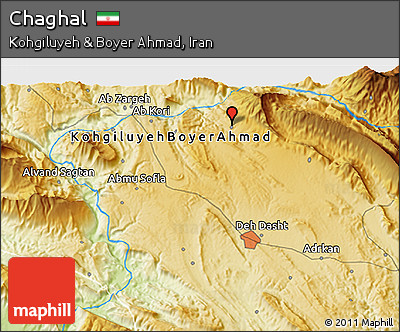 Physical 3D Map of Chaghal