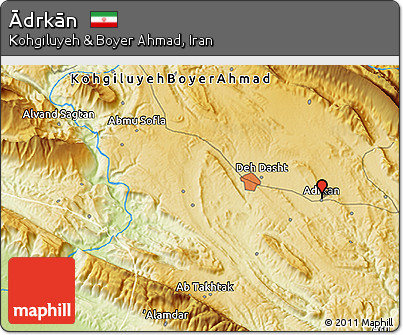 Physical 3D Map of Ādrkān