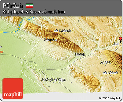 Physical 3D Map of Pūrāzh