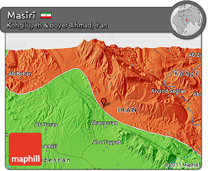 Political 3D Map of Masīrī